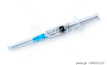 Disposable syrenge isolated 64031127