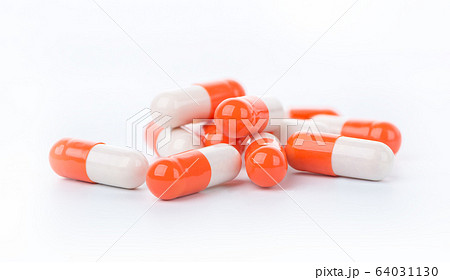 White orange capsules 64031130