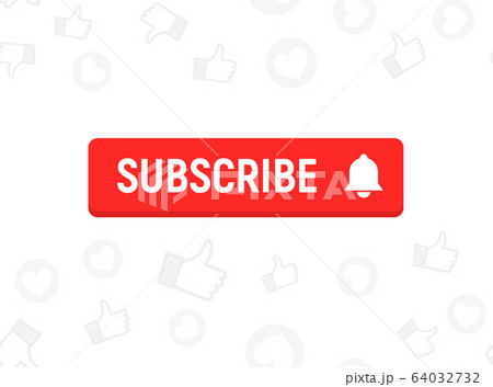 Subscription element logo bell. Subscribe now button, channel register today member icon. Subscription element logo bell. Subscribe now button, channel register today member icon. 64032732