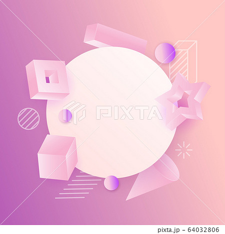 3d vector realistic primitives composition. 3d vector realistic primitives composition. 64032806