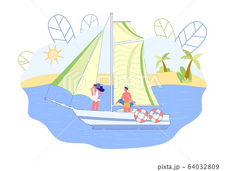 Couple Sailing and Drinking Champagne, Slide. Couple Sailing and Drinking Champagne, Slide. 64032809