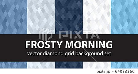 Diamond pattern set "Frosty Morning". Vector 64033366