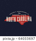 local farm retro grunge badge. homegrown in north carolina 64033697