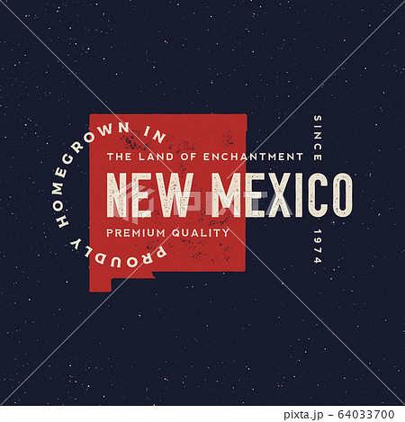 local farm retro grunge badge. homegrown in new mexico 64033700
