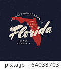 local farm retro grunge badge. homegrown in florida 64033703