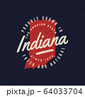 local farm retro grunge badge. homegrown in indiana 64033704