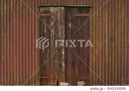 Old Weathered Toolshed Shack Door Front Old Weathered Toolshed Shack Door Front 64034089