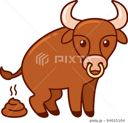Funny cartoon bull bullshit 64035104