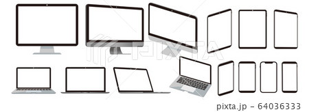 pc laptop smartphone tablet vector illustration 64036333