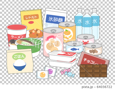 Emergency Food Stock Illustration