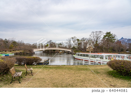 大沼国定公園 ハイキング、サイクリングコース、キャンプサイトがある森林公園 北海道亀田郡七飯町字大沼 大沼国定公園 ハイキング、サイクリングコース、キャンプサイトがある森林公園 北海道亀田郡七飯町字大沼 64044081