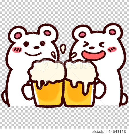 北極熊和啤酒吐司 北極熊和啤酒吐司 64045138