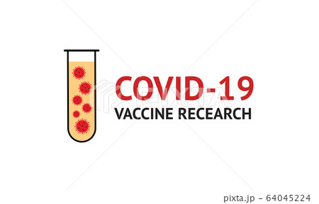 Covid-19 Vaccine research concept vector illustration isolated on white Covid-19 Vaccine research concept vector illustration isolated on white 64045224