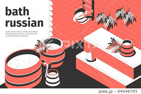 Russian Bath Illustration 64046705