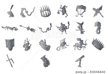 夏の星座線なし 64046840