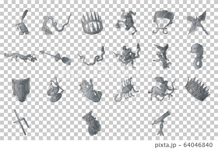 夏の星座線なし 64046840