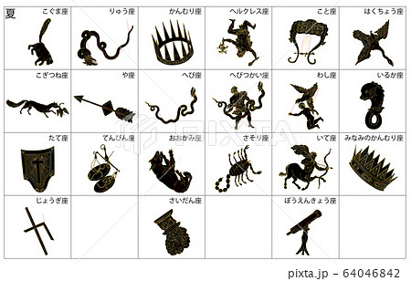 夏の星座黒枠名称 64046842