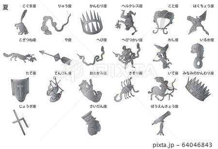 夏の星座名称 夏の星座名称 64046843