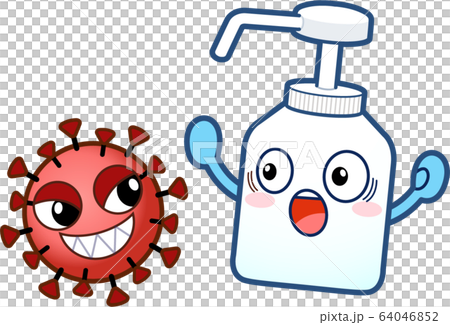 コロナウイルスのキャラクター 64046852