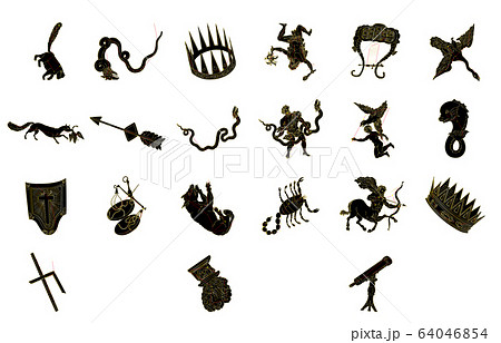 夏の星座黒 64046854