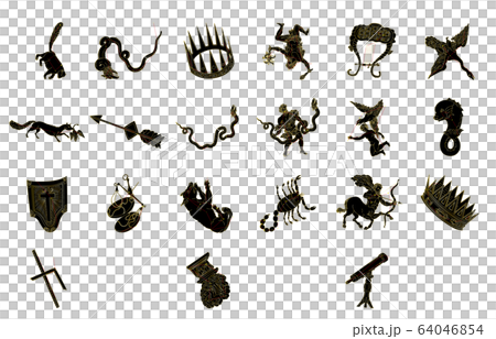 夏の星座黒 64046854