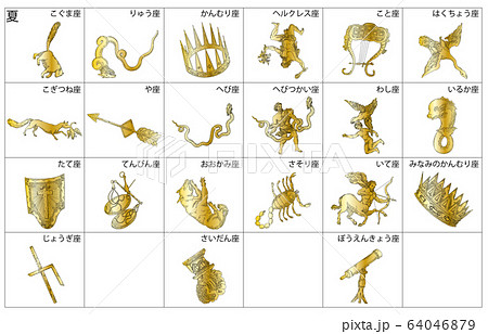 夏の星座影あり線なし金枠名称 夏の星座影あり線なし金枠名称 64046879