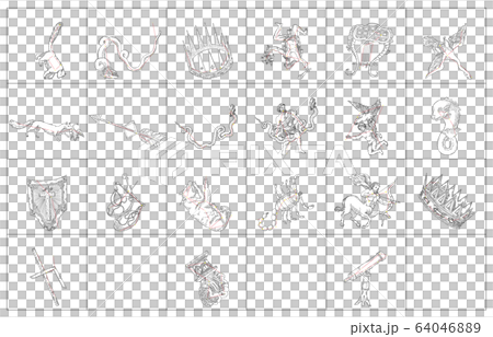 Summer constellation with shadow white frame Summer constellation with shadow white frame 64046889