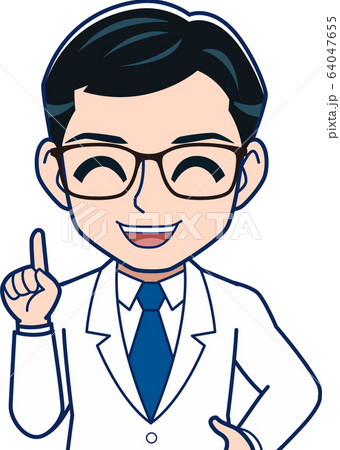 医者 研究者 のイラストのイラスト素材