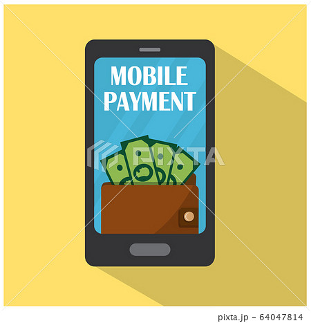 Mobile Bank and Mobile Phone with Wallet and Money Mobile Bank and Mobile Phone with Wallet and Money 64047814