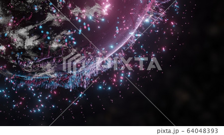 Abstract futuristic planet Earth Abstract futuristic planet Earth 64048393