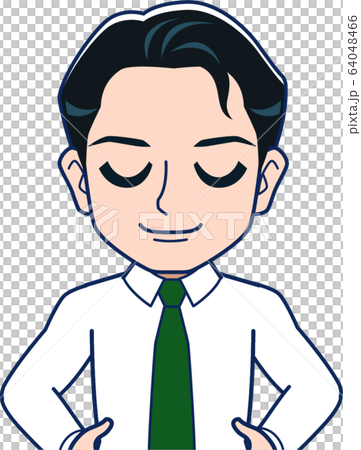 Illustration of mid-career employee Illustration of mid-career employee 64048466