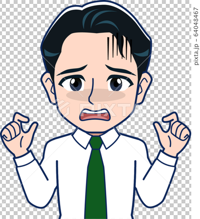Illustration of mid-career employee Illustration of mid-career employee 64048467