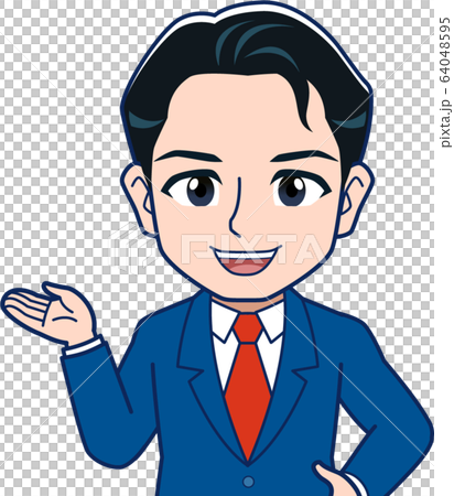 Illustration of mid-career employee Illustration of mid-career employee 64048595