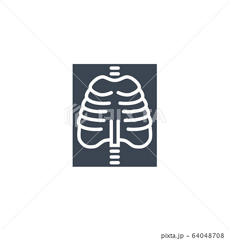 X-ray related vector glyph icon. X-ray related vector glyph icon. 64048708