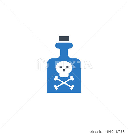 Poison related vector glyph icon. 64048733