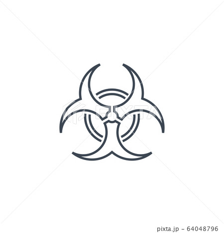Biological Hazard Vector Icon 64048796