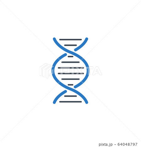 DNA related vector glyph icon. 64048797