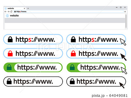 SSL化に伴うウェブサイトアドレス変更セット 64049081