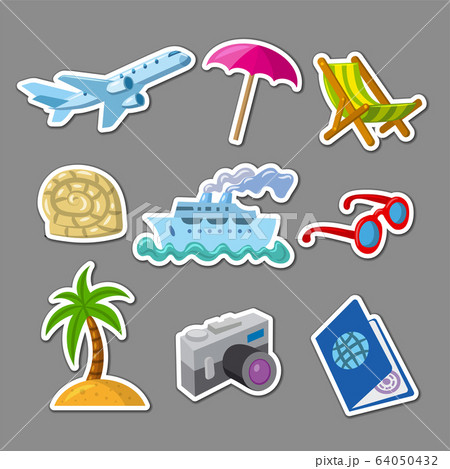 travel and journey stickers 64050432