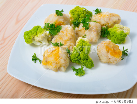 Fish balls from white fish 64050982