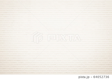 Wall cream brick wall texture background in room 64052736