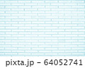 Pastel Blue and White brick wall texture 64052741