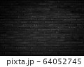 Abstract dark brick wall texture background 64052745