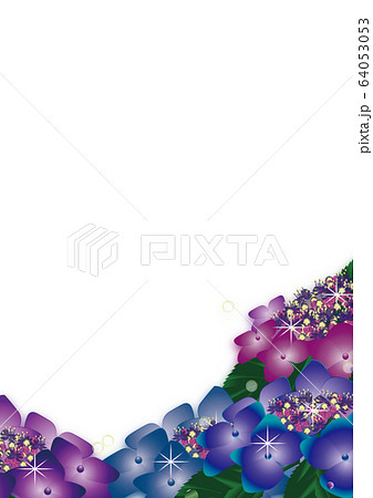 紫陽花の紫や赤紫に青の花畑のイラスト縦スタイル背景素材のイラスト素材 紫陽花の紫や赤紫に青の花畑のイラスト縦スタイル背景素材のイラスト素材