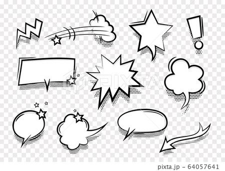 Speech bubble for comic text isolated background Speech bubble for comic text isolated background 64057641