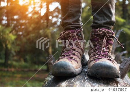 a hiking boots 64057897