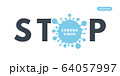 Stop infectious disease COVID19 Information banner 64057997