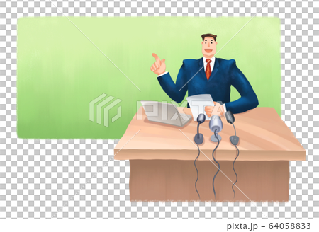 ビジネス ビジネスマン 指導者 64058833