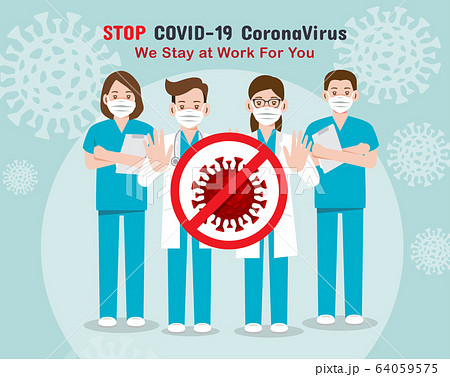 Coronavirus Covid-19, Doctors medical team , I 64059575