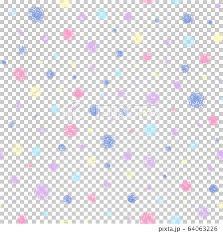 Hand-painted polka dot pattern 64063226